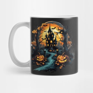 Scary halloween town Mug